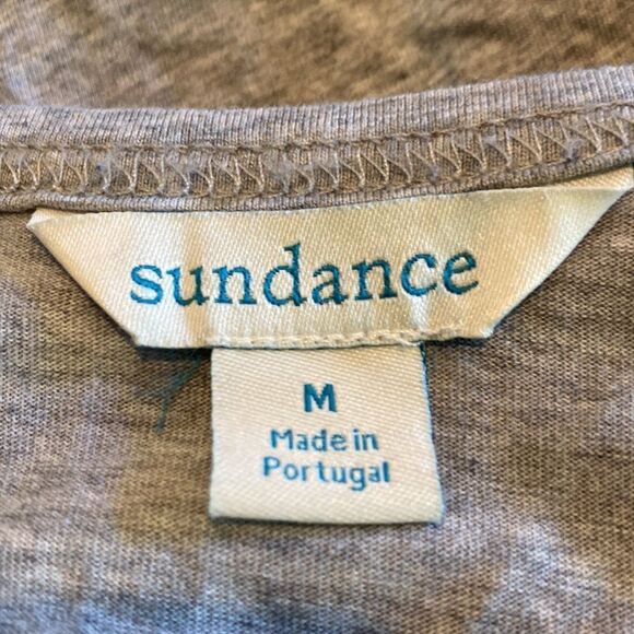 Sundance Medium Long Sleeve Shirt Ruffles on Sleeve Crewneck - Picture 5 of 6